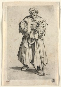 Dilenciler: Düşük Gözlü Obez Dilenci by Jacques Callot