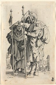 Dilenciler: İki Hacı by Jacques Callot