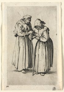 Dilenciler: İki Dilenci Kadın by Jacques Callot