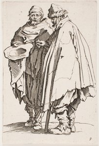 Kör Adam ve Arkadaşı, hayır. Dilenciler dizisinden 9 by Jacques Callot