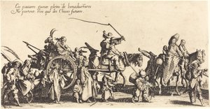 Yürüyen Bohemyalılar: Arka Muhafız by Jacques Callot