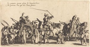 Yürüyen Bohemyalılar: Arka Muhafız by Jacques Callot