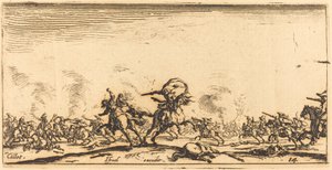 Tabancalı Süvari Savaşı by Jacques Callot