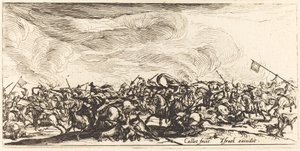 Kılıçlı Süvari Savaşı by Jacques Callot