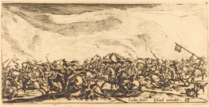 Kılıçlı Süvari Savaşı, c. 16321634. by Jacques Callot