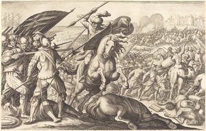 Türk Süvarilerinin Yenilgisi, c. 1614. by Jacques Callot