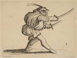 Duelliste aux Deux Sabres İki Kılıçlı Düellocu, Varie Figure Gobbi