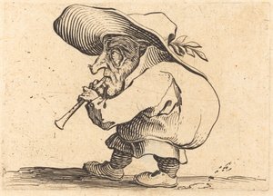 kamçılı oyuncu by Jacques Callot