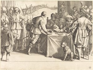 Birliklerin İşe Alınması, c. 1614. by Jacques Callot