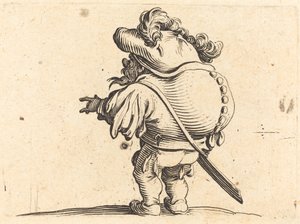 Tüylü Şapkalı Kambur by Jacques Callot