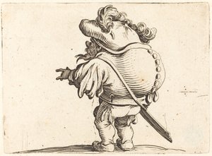Tüylü Şapkalı Kambur by Jacques Callot