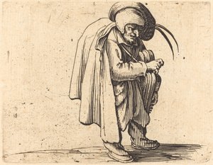 Hurdy-Gurdy Oyuncu by Jacques Callot