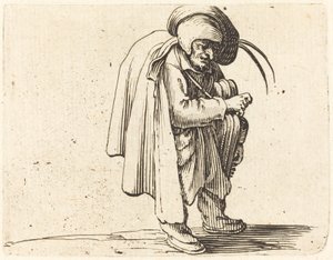 Hurdy-Gurdy Oyuncu by Jacques Callot