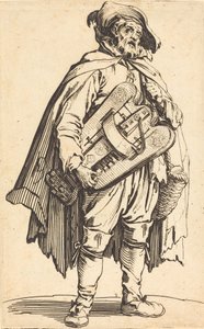 Hurdy-Gurdy Oyuncu by Jacques Callot