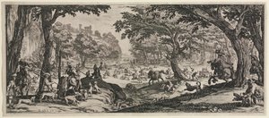 Büyük Av, 1619. by Jacques Callot