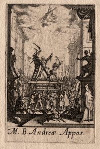 Havarilerin Şehitliği: Aziz Andrew. by Jacques Callot