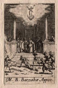 Havarilerin Şehitliği: Aziz Barnabas. by Jacques Callot