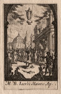 Havarilerin Şehitliği: Büyük Aziz James. by Jacques Callot