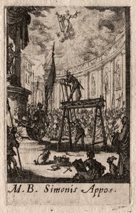Havarilerin Şehitliği: St. Simon by Jacques Callot