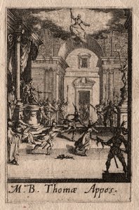 Havarilerin Şehitliği: Aziz Thomas. by Jacques Callot
