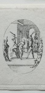Tutkunun Gizemleri: Kırbaçlanma. by Jacques Callot