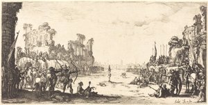 Oklarla Çile (Aziz Sebastian) by Jacques Callot