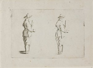 Kaprislerden Kadeh Tutan Köylü, by Jacques Callot