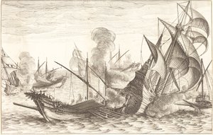 İkinci Deniz Savaşı by Jacques Callot