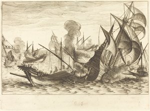 İkinci Deniz Savaşı by Jacques Callot