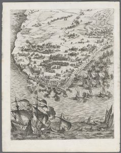 La Rochelle Kuşatması: Levha 10 by Jacques Callot