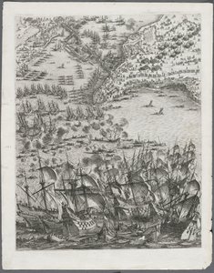 La Rochelle Kuşatması: Levha 11, 1628-1630. by Jacques Callot