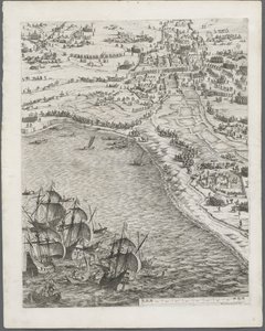 La Rochelle Kuşatması: Levha 12 by Jacques Callot
