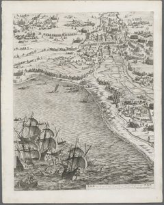 La Rochelle Kuşatması: Levha 12, 1628-1630. by Jacques Callot