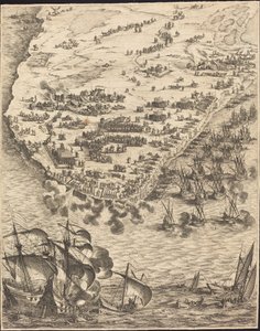 La Rochelle Kuşatması [plaka 10/16, set 1952.8.97-112], 16281631. by Jacques Callot