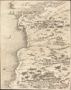 La Rochelle Kuşatması [plaka 5/16; set, 1952.8.97-112] içerir by Jacques Callot