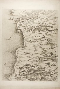 La Rochelle Kuşatması, birinci plaka by Jacques Callot