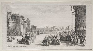 Köle Pazarı, 1629. by Jacques Callot
