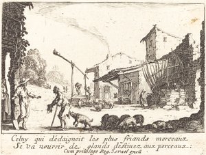 Domuz Çobanı, 1635. by Jacques Callot