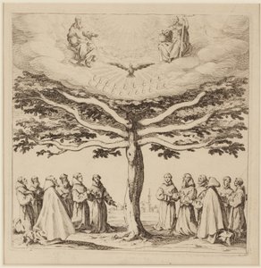 Aziz Francis Ağacı, c.1619 (gravür) by Jacques Callot