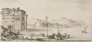 Üç İtalyan Komedyenden Zany One veya Scapin by Jacques Callot