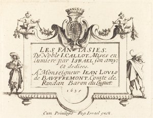 "Fanteziler" için Başlık Sayfası by Jacques Callot