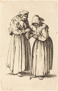 İki Dilenci Kadın, c. 1622. by Jacques Callot