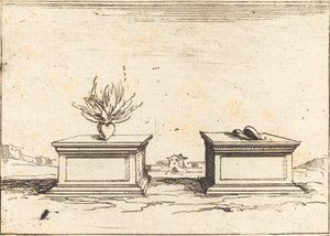 İki Kalp, 1628. by Jacques Callot