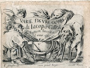 Varie Figure Gobbi, 21 gravürün başlık sayfası ... (gravür) by Jacques Callot