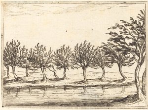 Su Kenarındaki Söğütler, 1628. by Jacques Callot