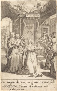 Kıbrıs Kraliçesi by Jacques Callot after Donato Mascagni
