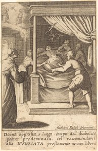 Ezilen Kadın by Jacques Callot after Matteo Rosselli
