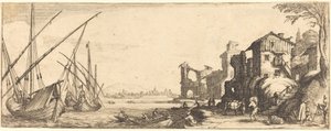 Küçük Liman by Jacques Callot or Follower of Jacques Callot