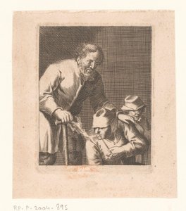 Adam ve çocuk arasında oturan boru ile şekil by Jacques Dassonville (attributed to)