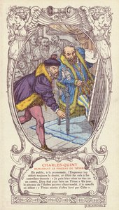 Charles V, İmparator portresi üzerinde çalışırken Titian